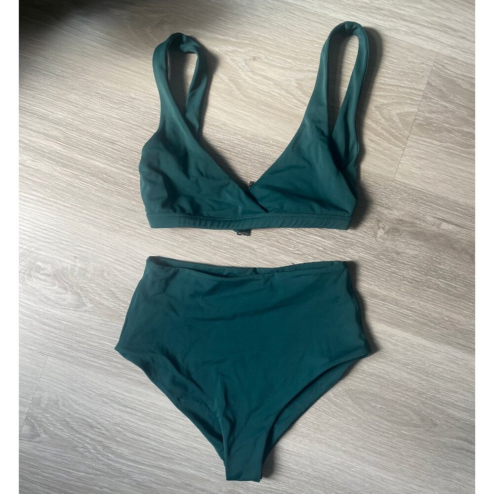 Teal Bikini - Wanderlust, High Waisted